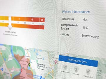 energetischen Kennwerte in einem Immobilienexpos